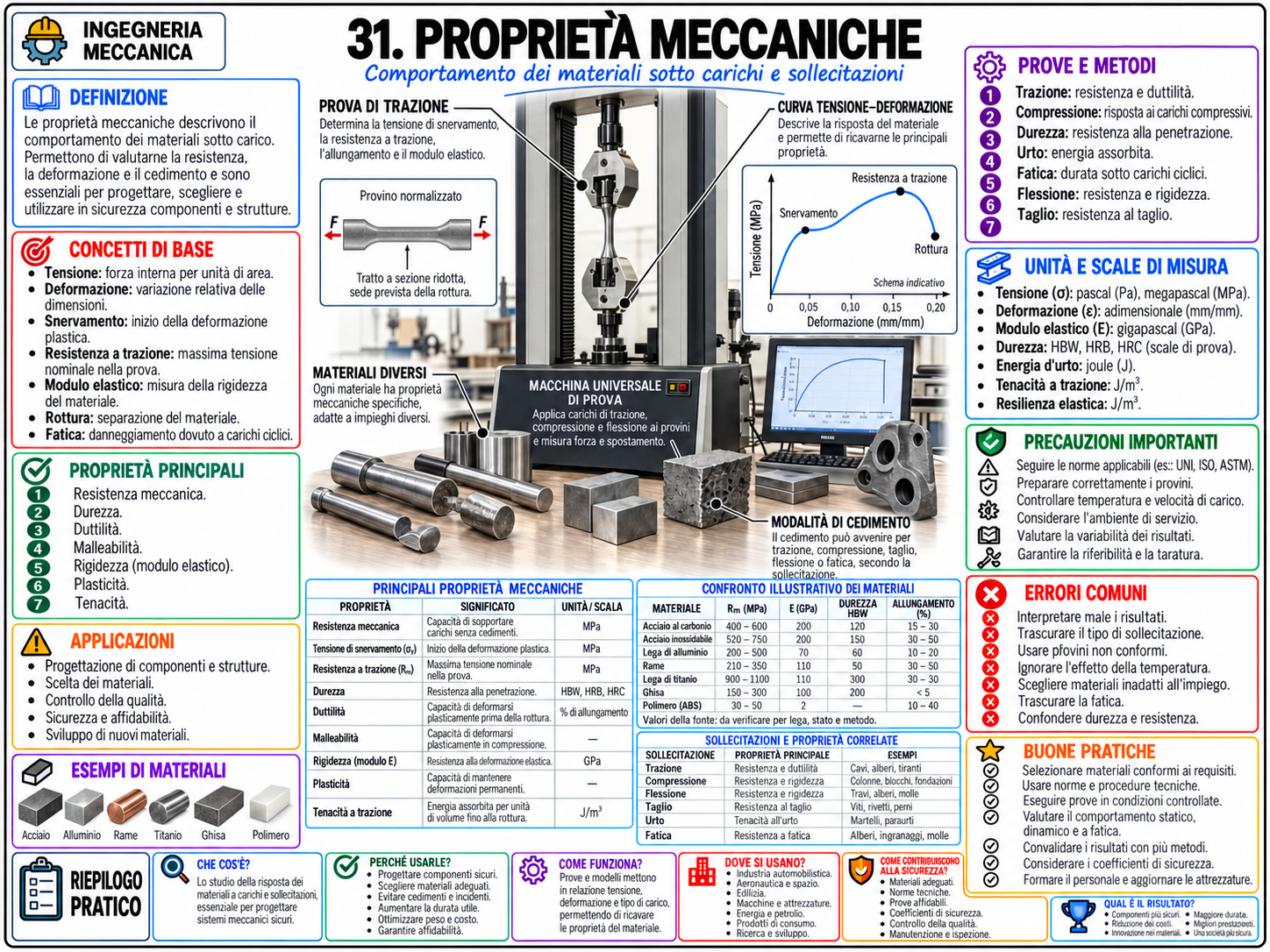 Mappa mentale di Ingegneria Meccanica (6/10)