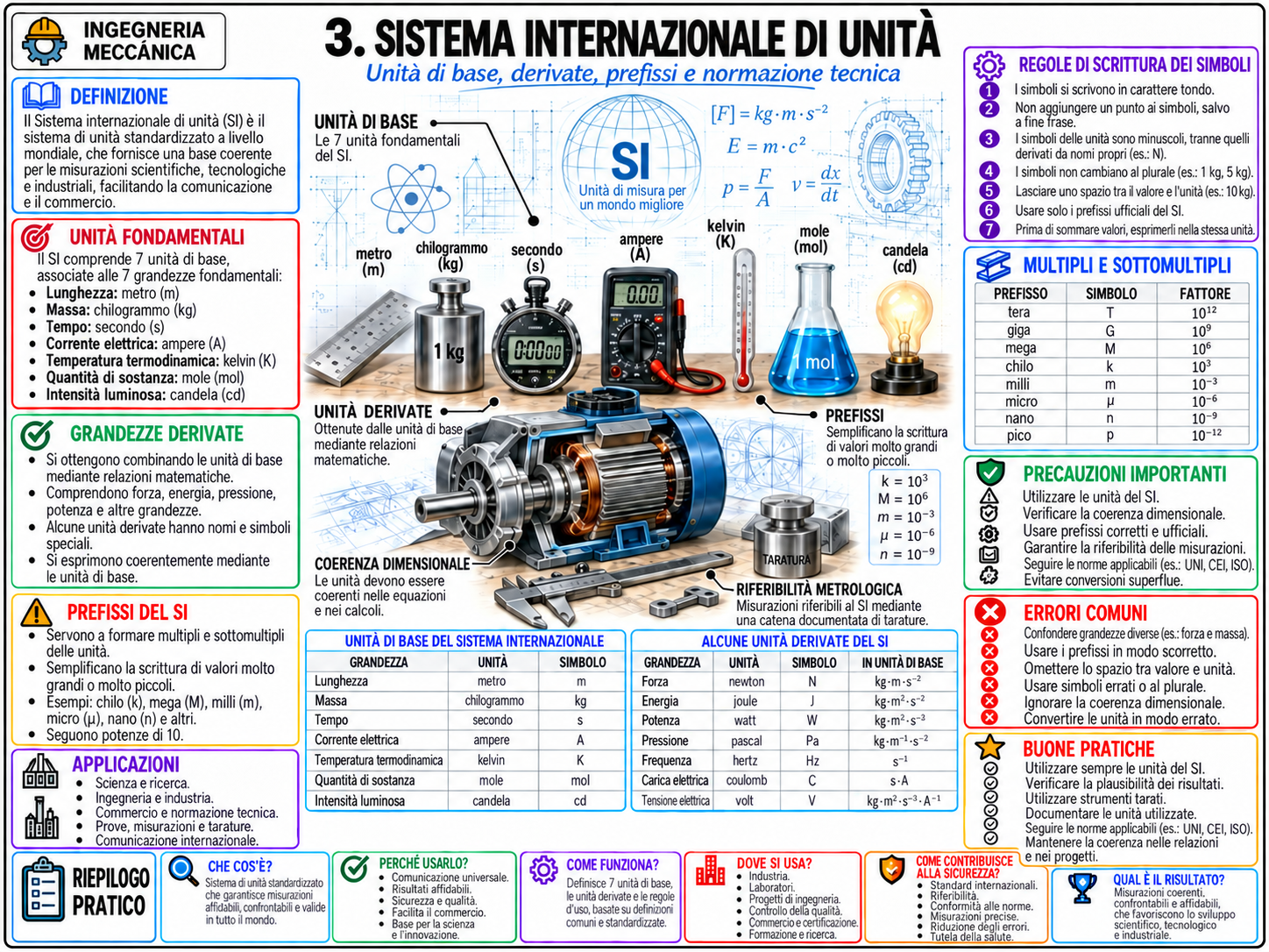 Mappa mentale di Ingegneria Meccanica (8/10)