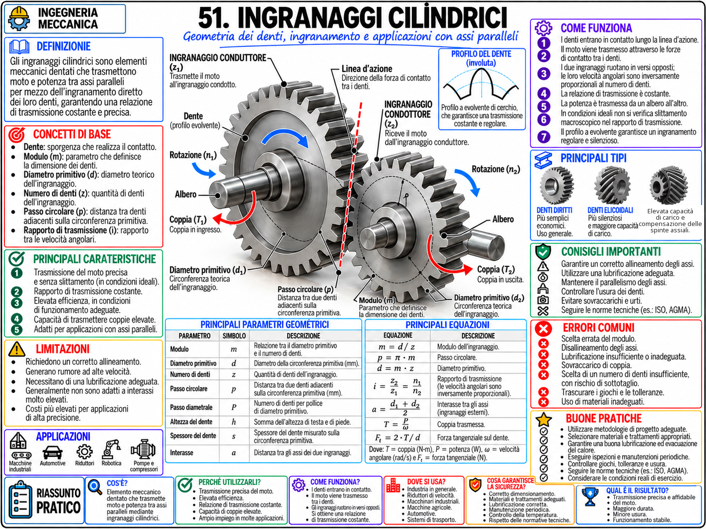 Mappa mentale di Ingegneria Meccanica (9/10)